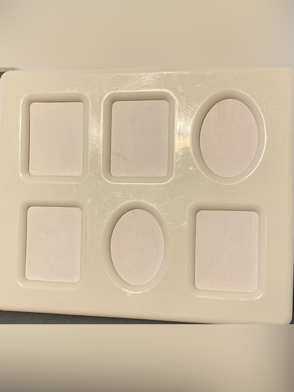 Tupperware Cream white Wall-Mount  photo frame